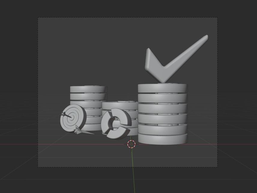 Online Business 3d Illustration  Icon Pack 3D model_19