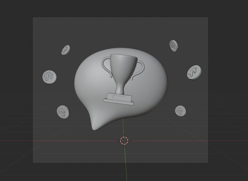 Online Business 3d Illustration  Icon Pack 3D model_28