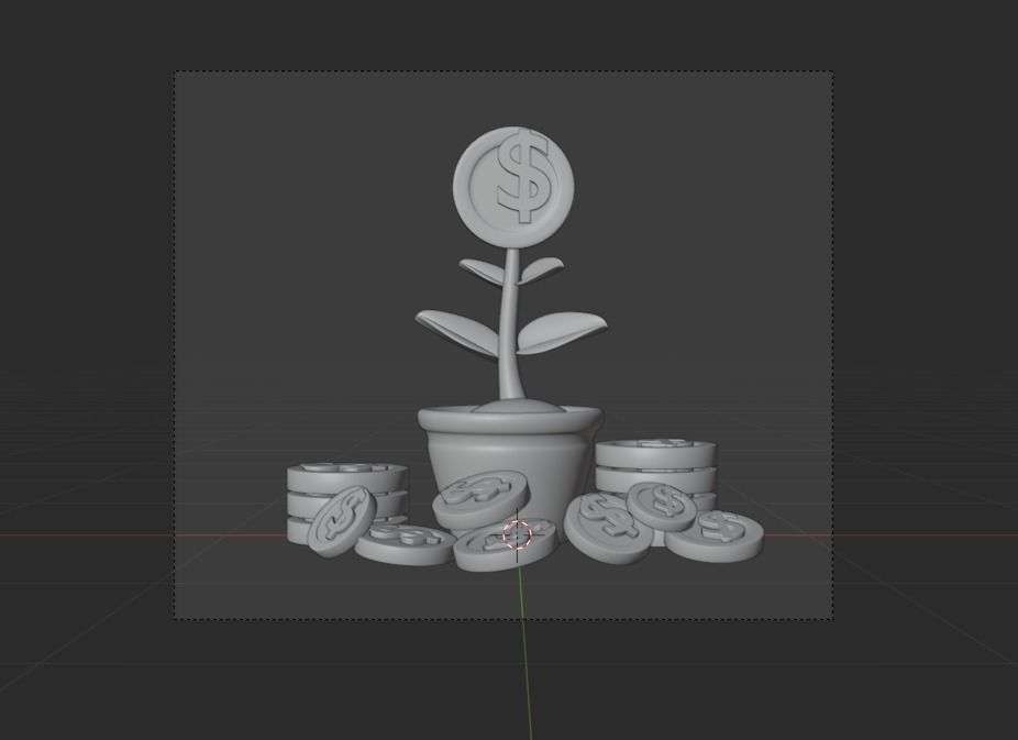 Online Business 3d Illustration  Icon Pack 3D model_8