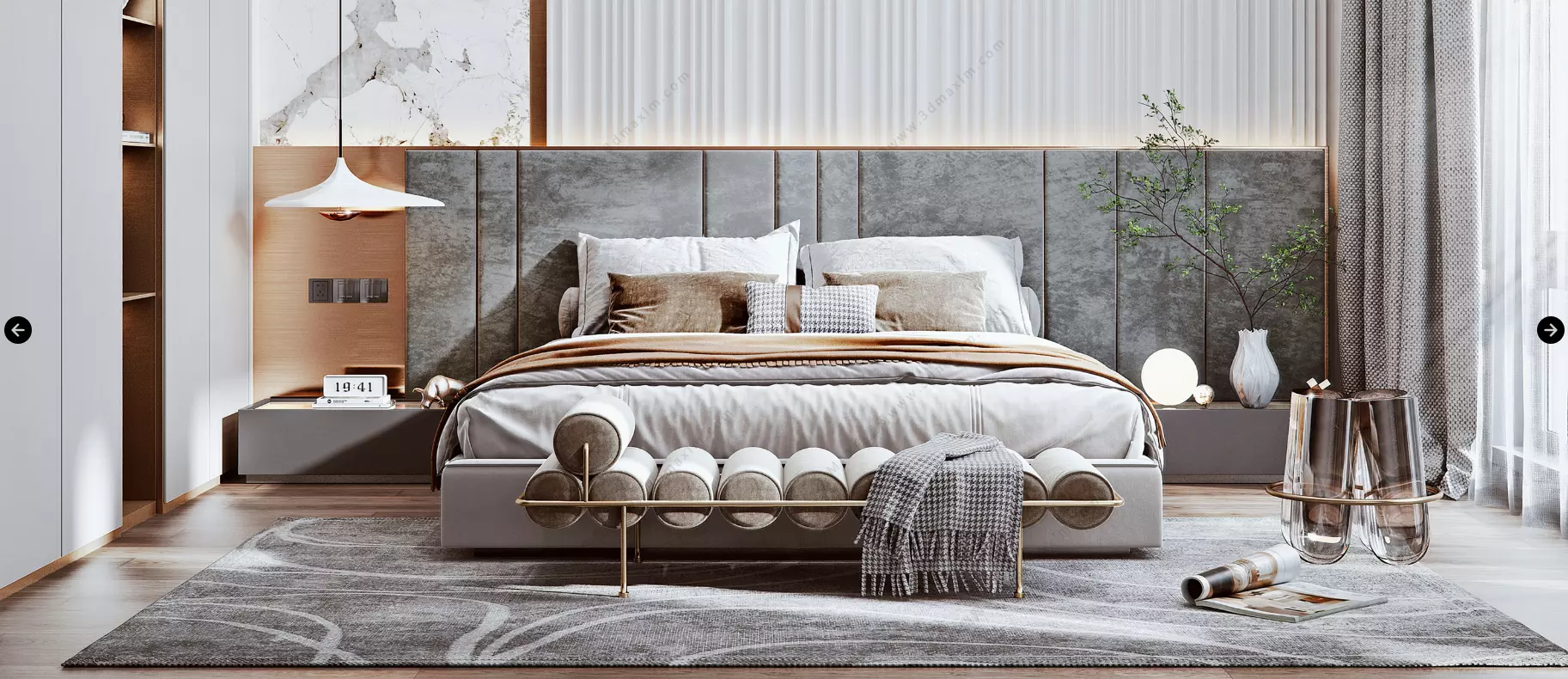 bedroom design  3D model_0