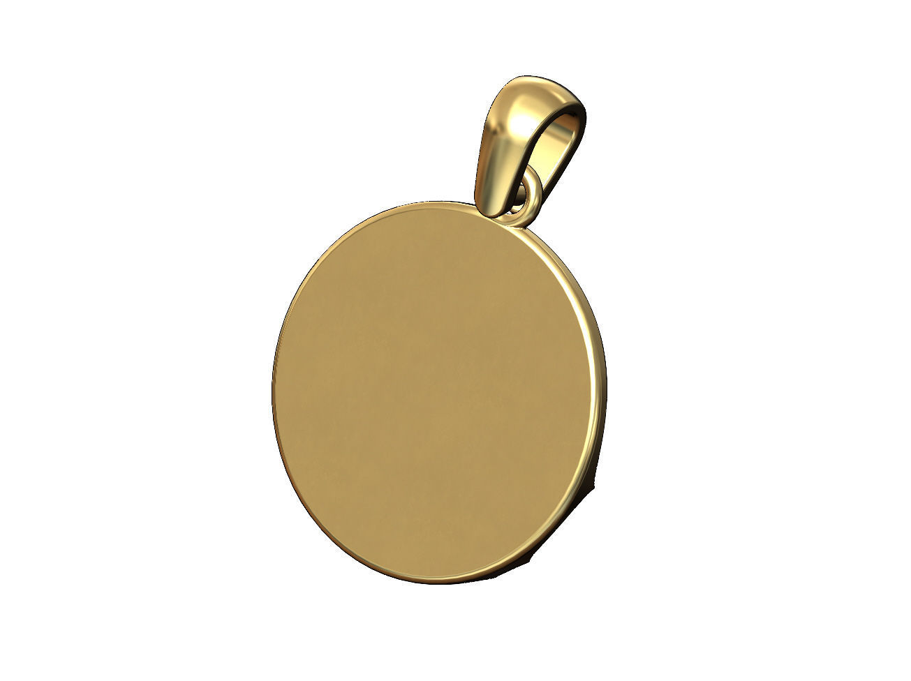 Concave abstract dome wave pattern pendant charm 3D print model_4