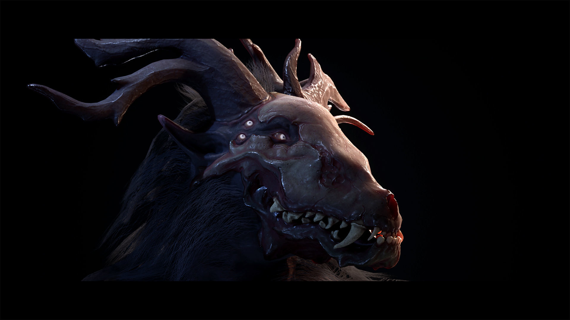 Forest Wendigo Low-poly 3D model_9