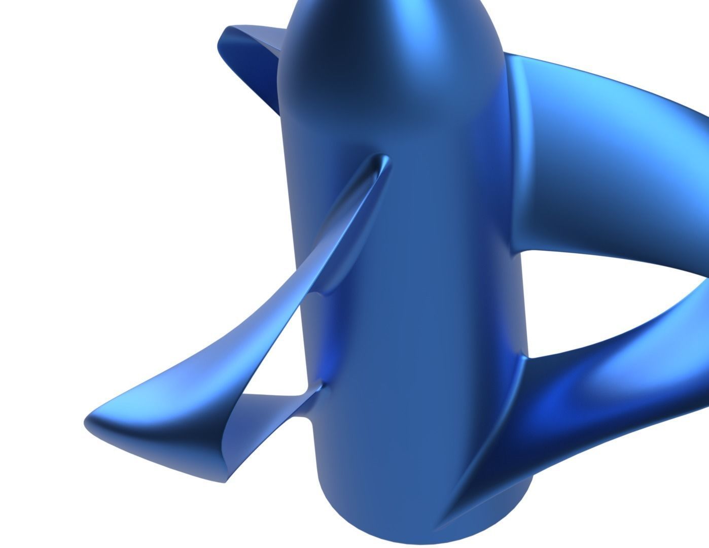 Toroidal propeller for submarines boats and ships 3D print model_23