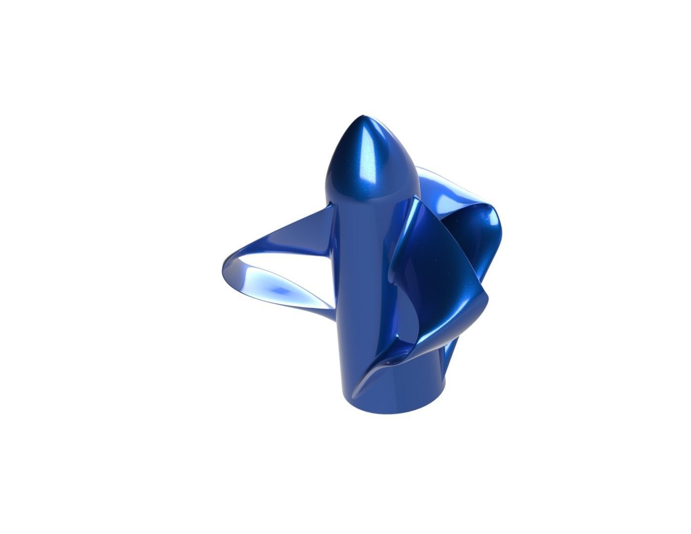 Toroidal propeller for submarines boats and ships 3D print model_17