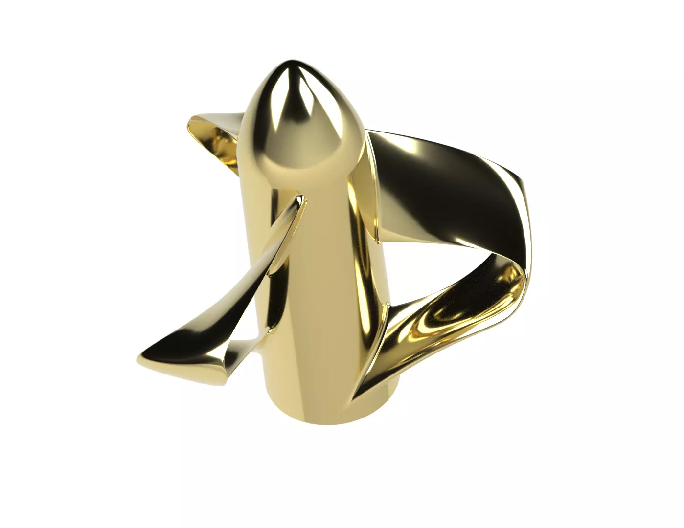 Toroidal propeller for submarines boats and ships 3D print model_0