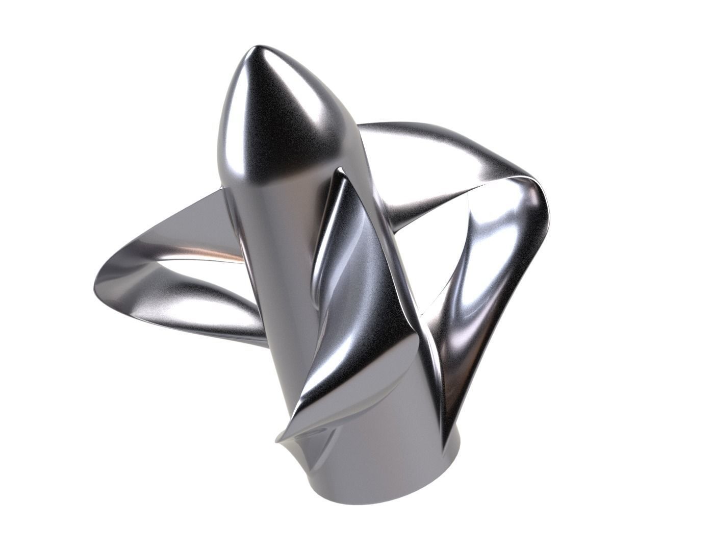 Toroidal propeller for submarines boats and ships 3D print model_28