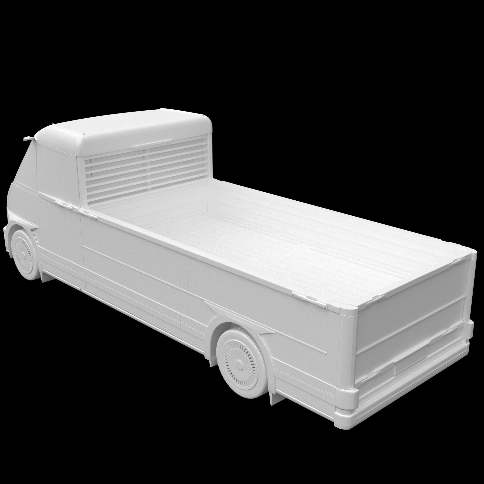 Generic EV Pickup truck 3D model_13