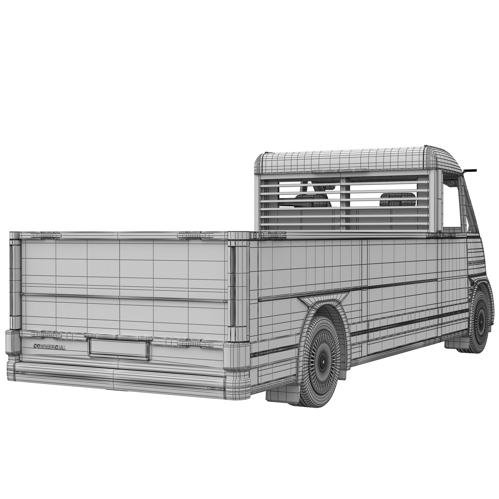 Generic EV Pickup truck 3D model_14