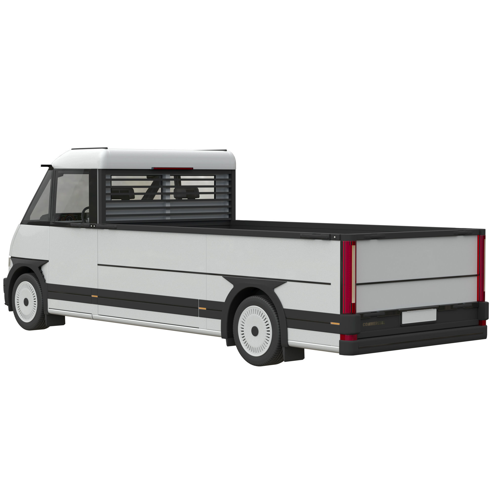 Generic EV Pickup truck 3D model_2