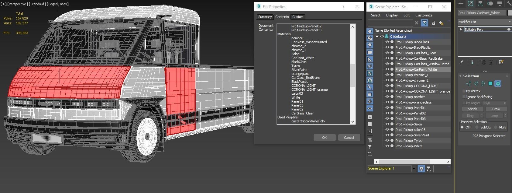 Generic EV Pickup truck 3D model_23