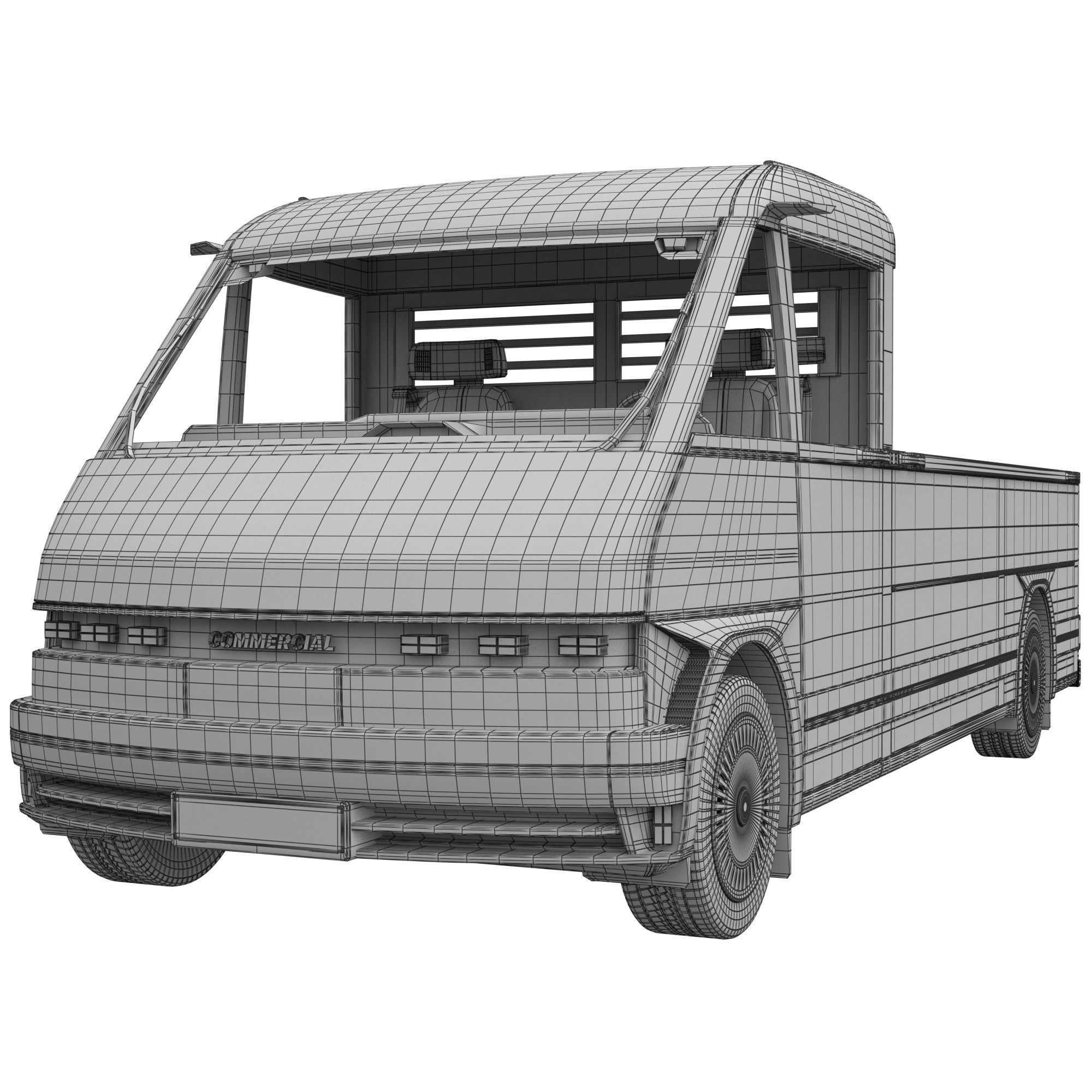 Generic EV Pickup truck 3D model_15