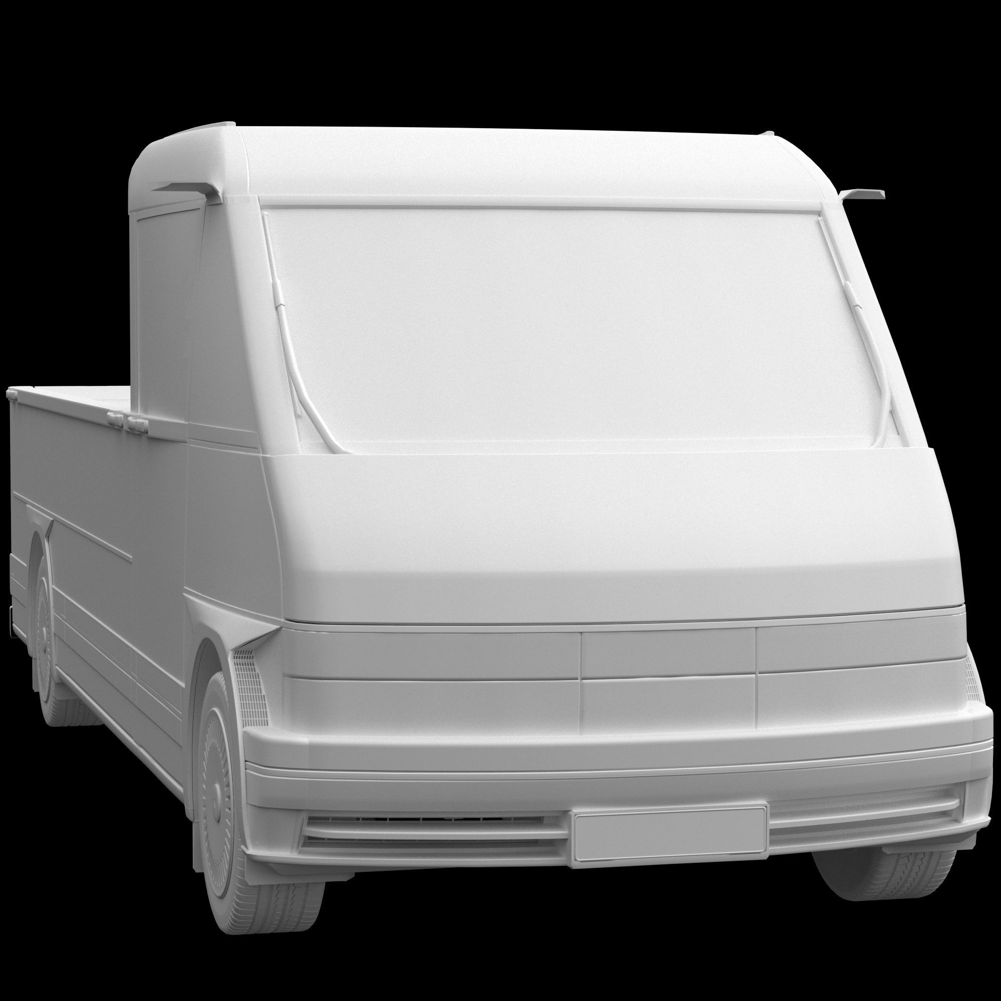 Generic EV Pickup truck 3D model_12