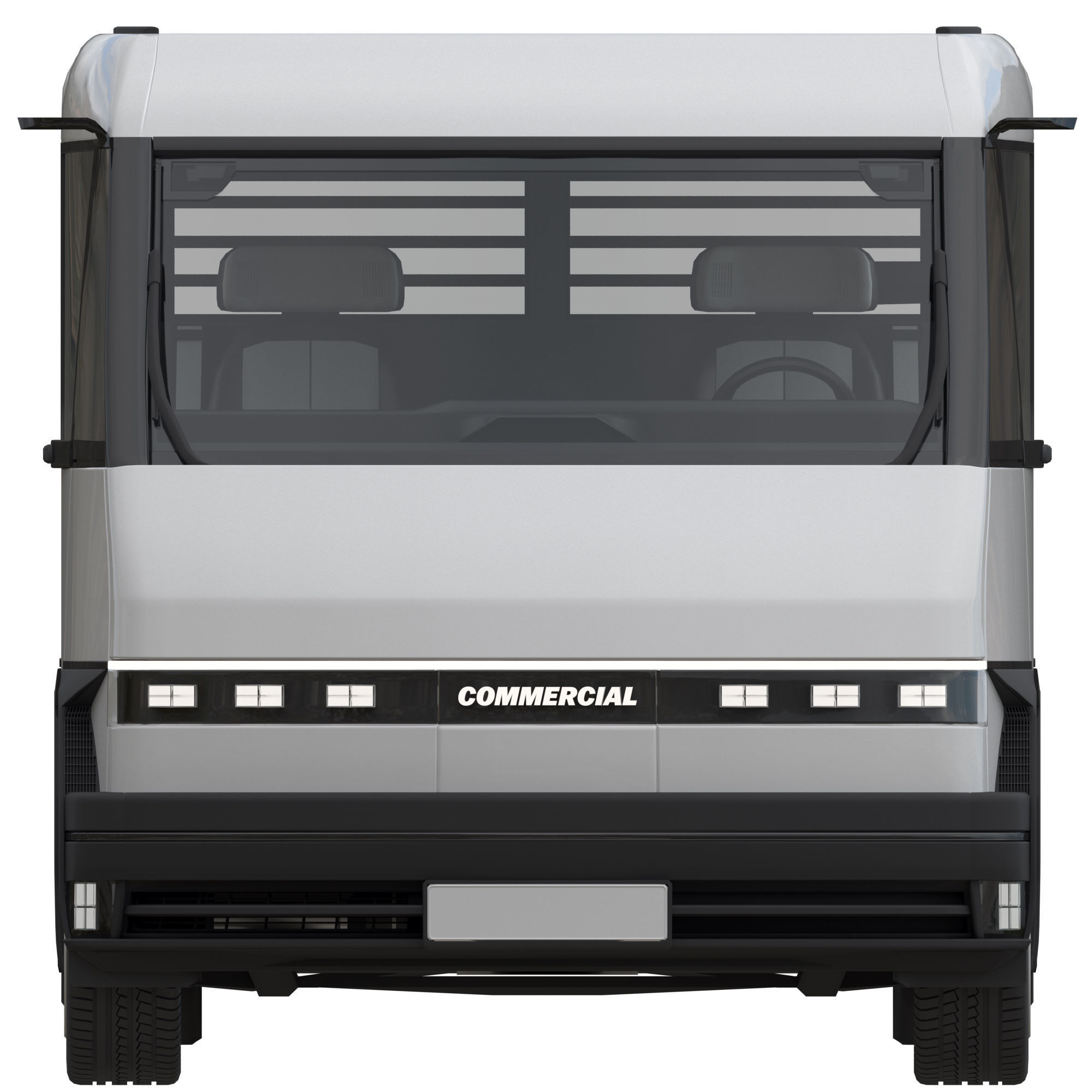 Generic EV Pickup truck 3D model_7