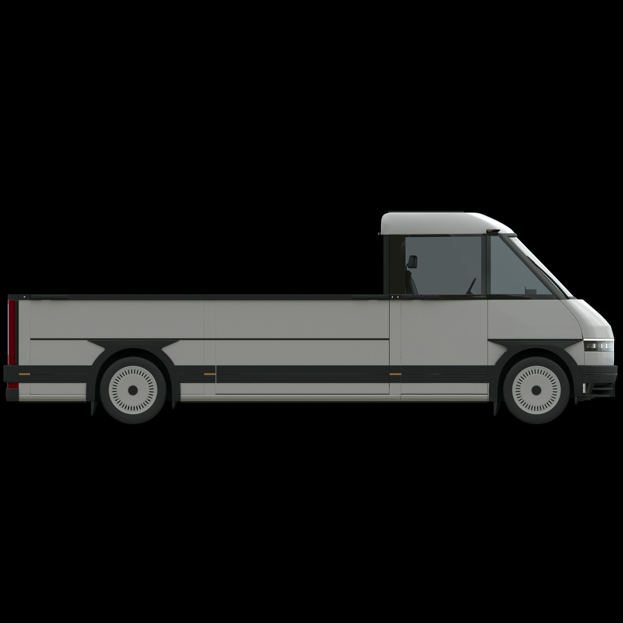 Generic EV Pickup truck 3D model_9