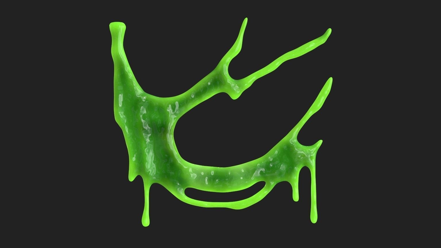 Green Slime v8 Low-poly 3D model_5