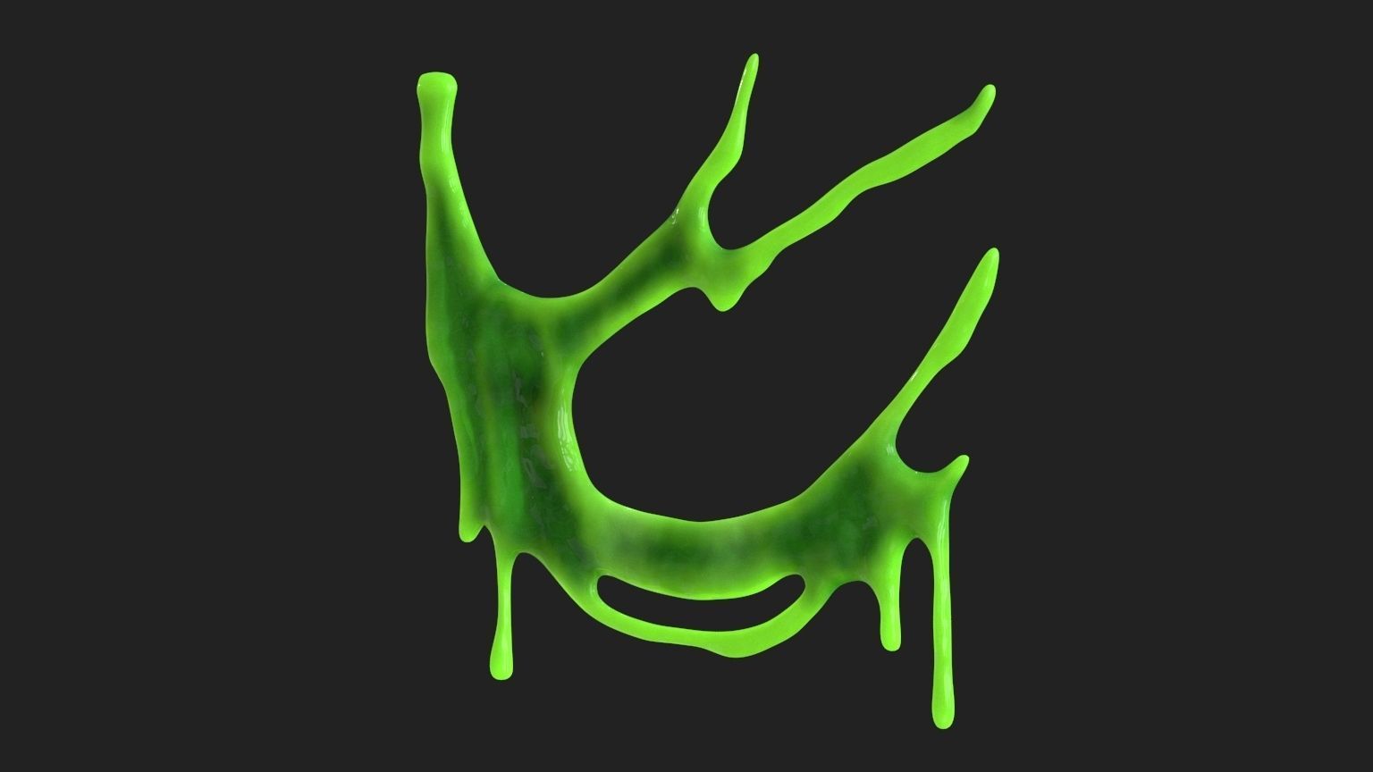 Green Slime v8 Low-poly 3D model_12