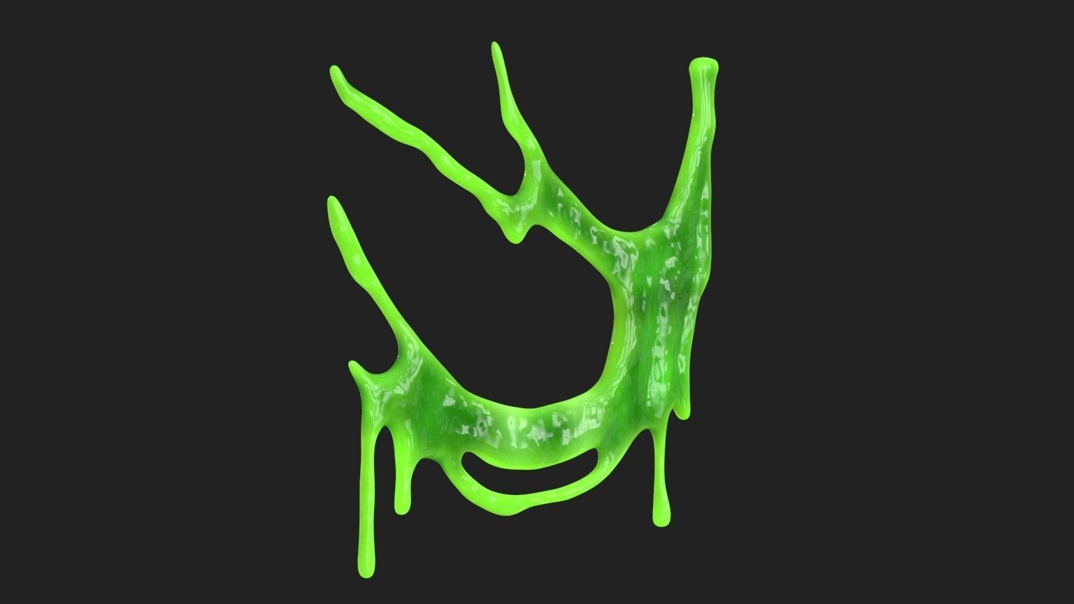 Green Slime v8 Low-poly 3D model_10