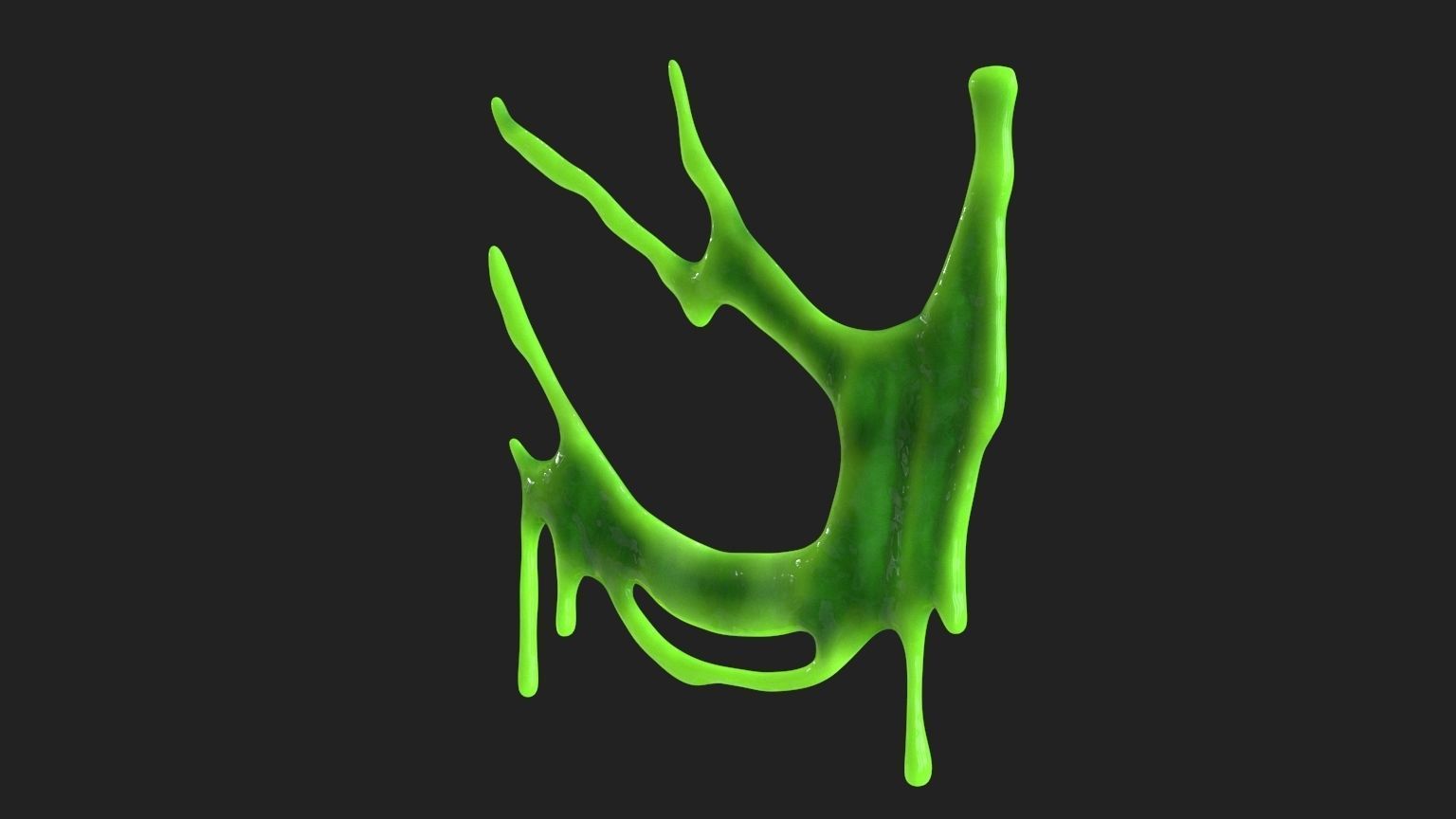 Green Slime v8 Low-poly 3D model_8