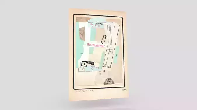 Dada Collage 3 Low-poly 3D model