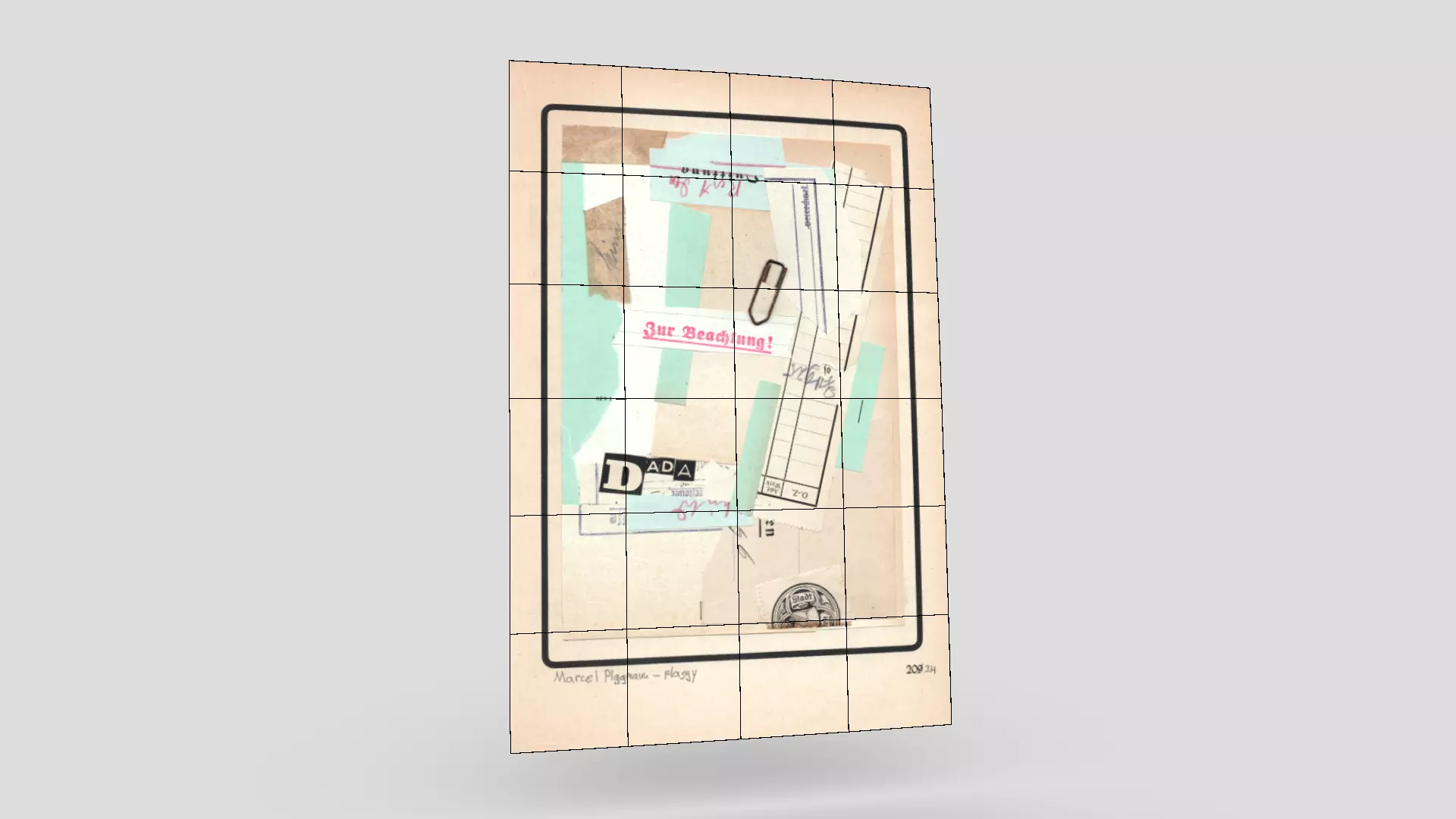 Dada Collage 3 Low-poly 3D model