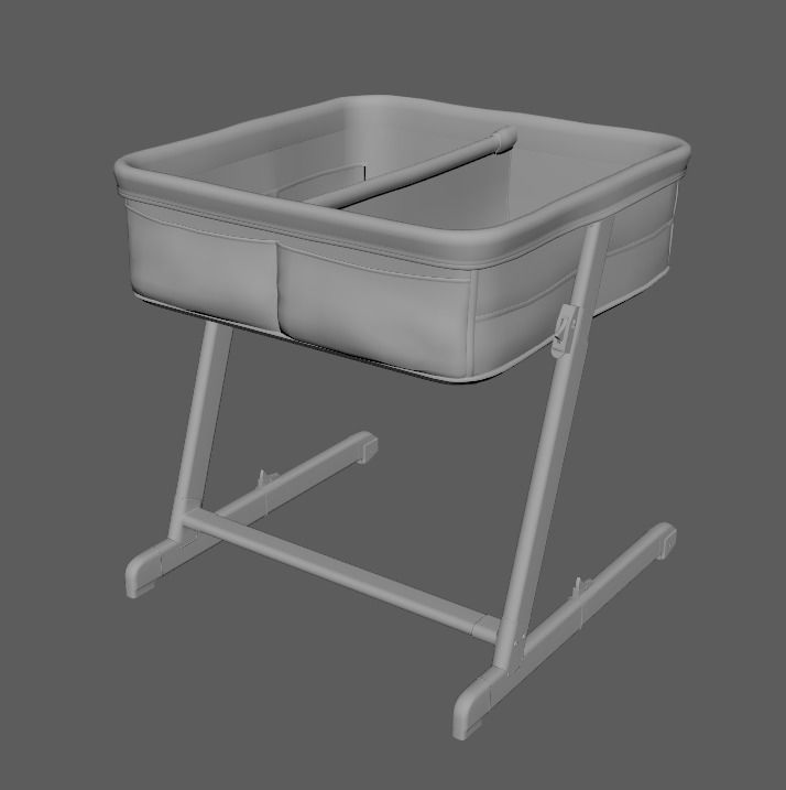 Craddle Low-poly 3D model_6