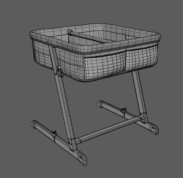 Craddle Low-poly 3D model_7