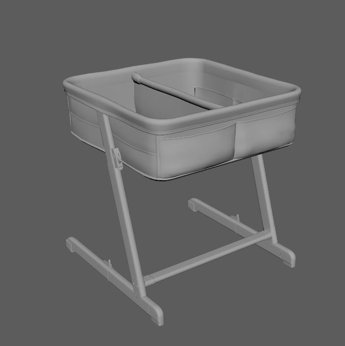 Craddle Low-poly 3D model_5