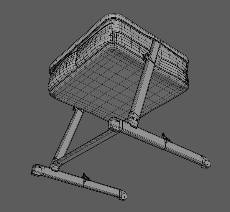 Craddle Low-poly 3D model_9
