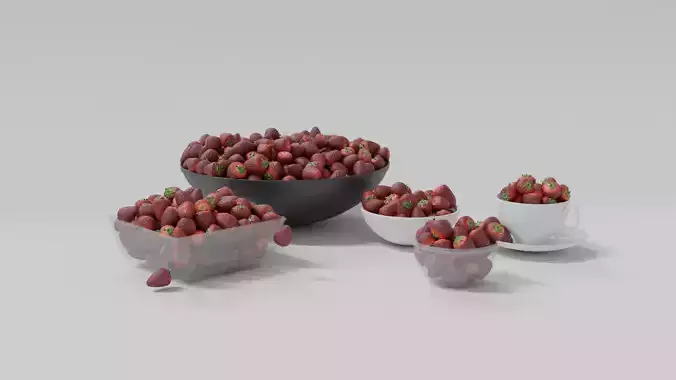 Strawberries in Bowl