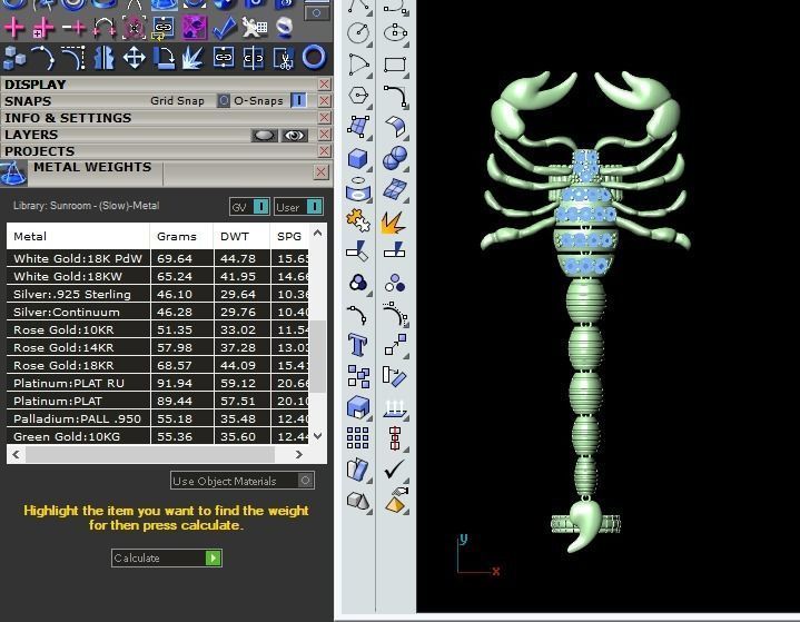 Mechanical Scorpion Ring 3D print model_11