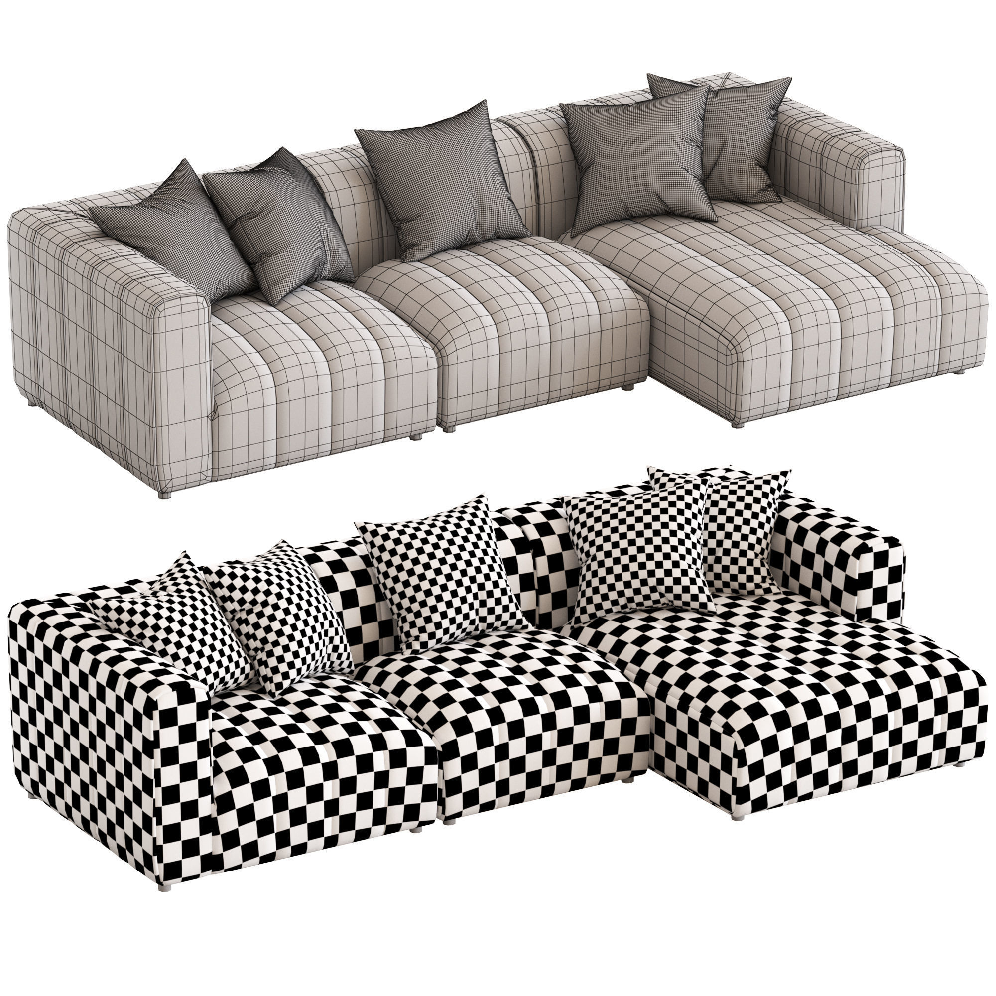 Coco Republic Oregon Modular Sofa1 3D model_6