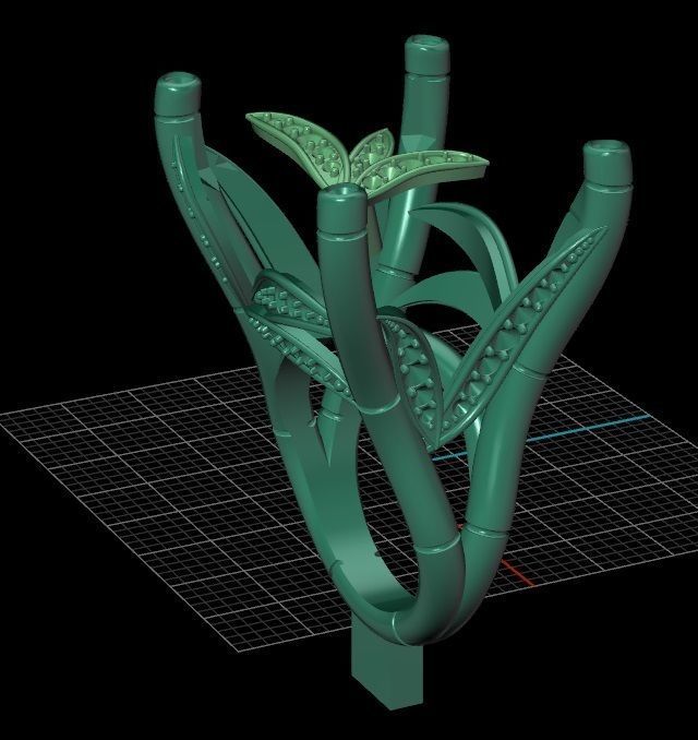 Ring Bamboo Carrera y Carrera 1 3D print model_10