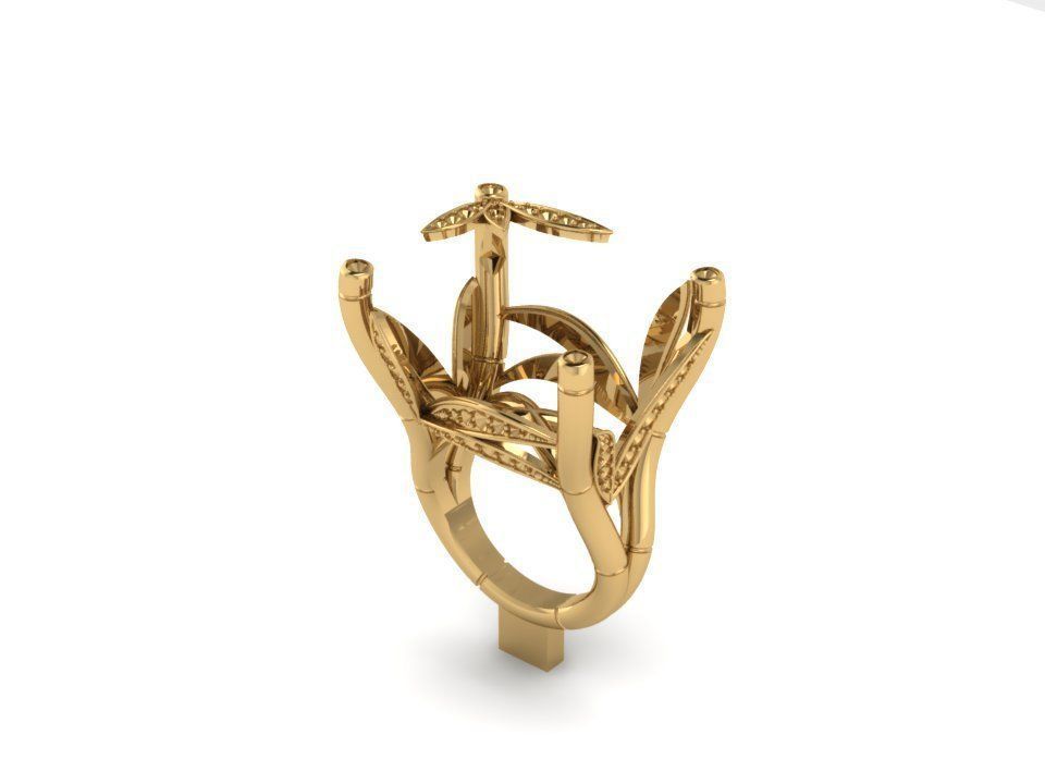 Ring Bamboo Carrera y Carrera 1 3D print model_18