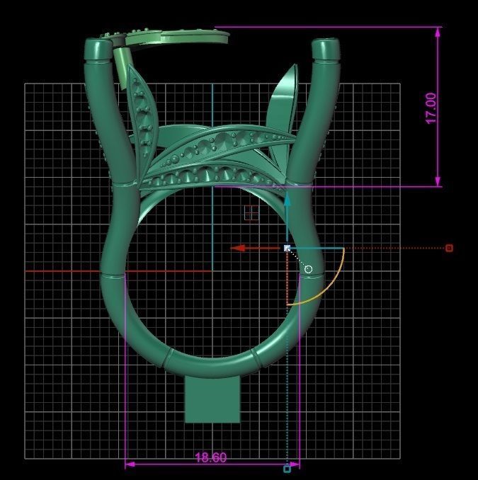 Ring Bamboo Carrera y Carrera 1 3D print model_6