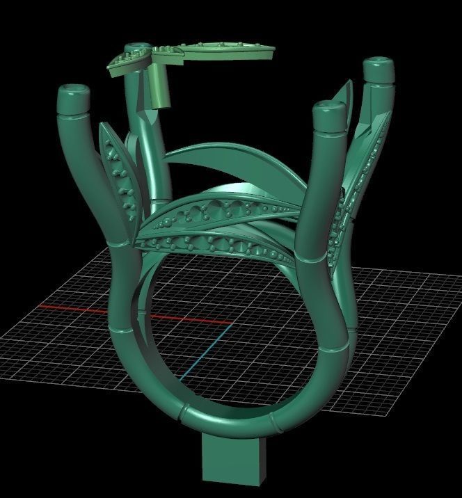 Ring Bamboo Carrera y Carrera 1 3D print model_9