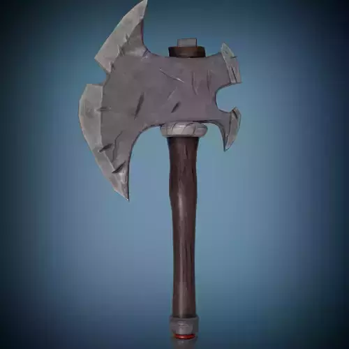Stylized Axe PBR low-poly game ready Asxe