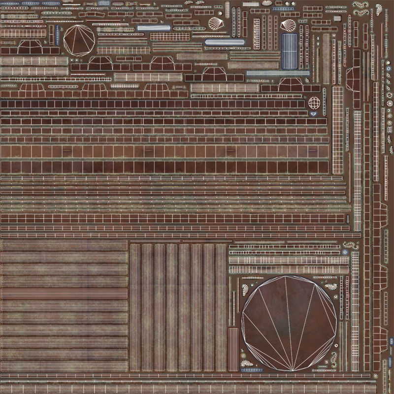 Birdcage Vintage Low-poly 3D model_13