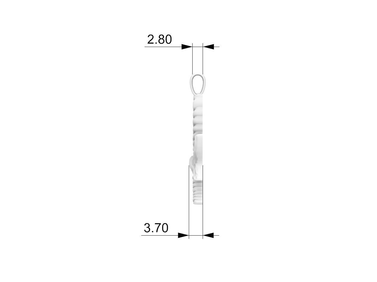 swallow pendant 3D print model_8