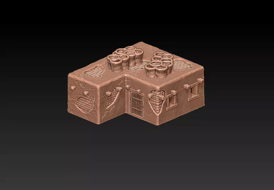 Terrain Scenery - Desert House 9 - 3D print model