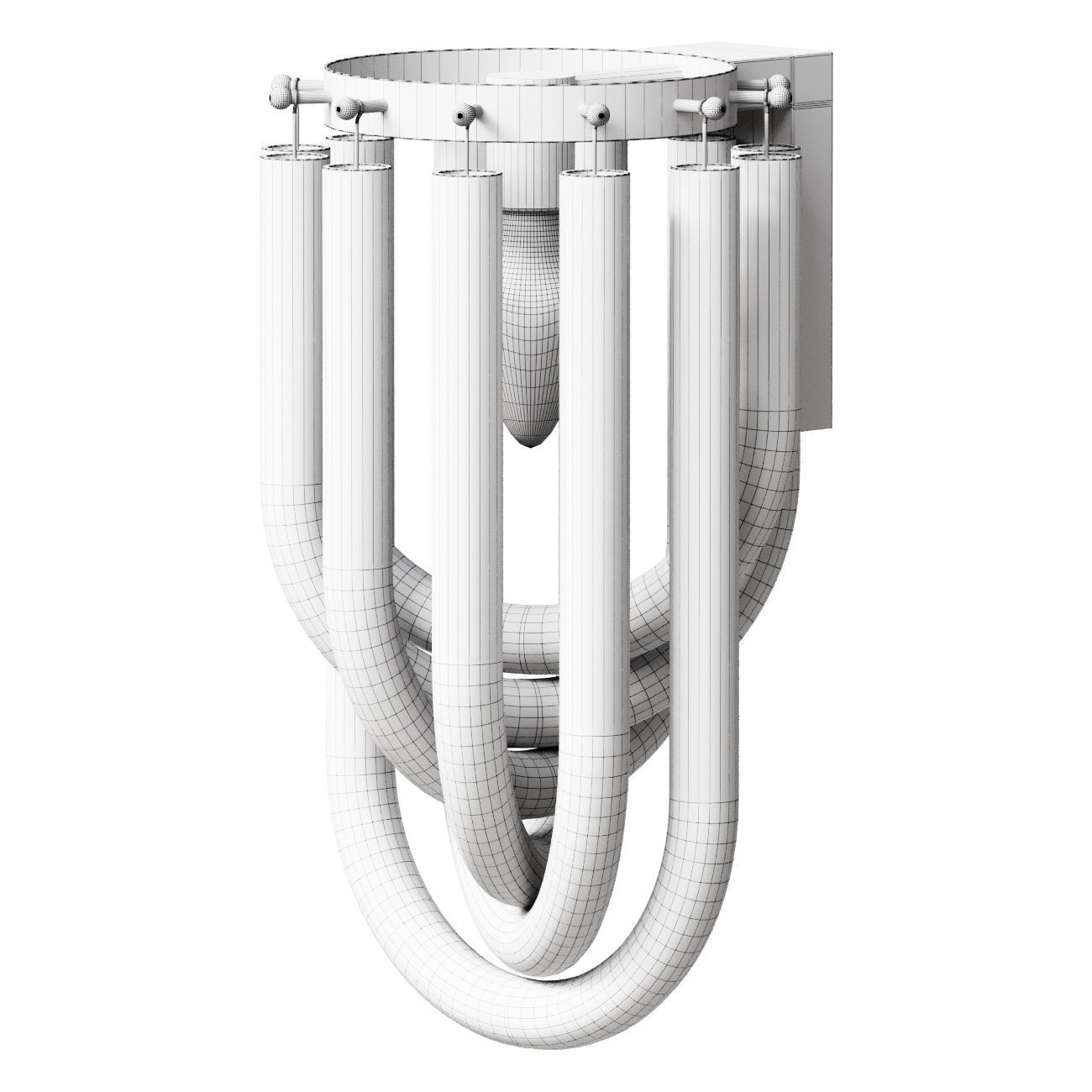 Murano wall lamp L07321 3D model_1