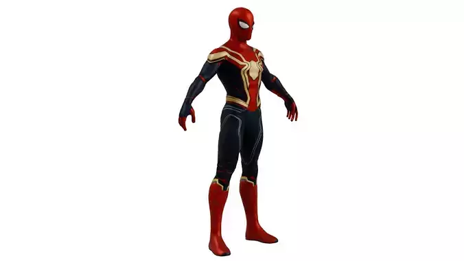 Spider Man Rigged 3D model