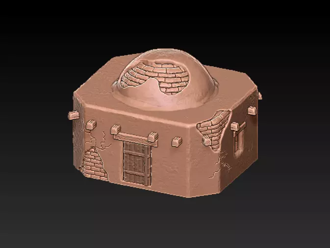 Terrain Scenery - Desert House 10 3D print model_0