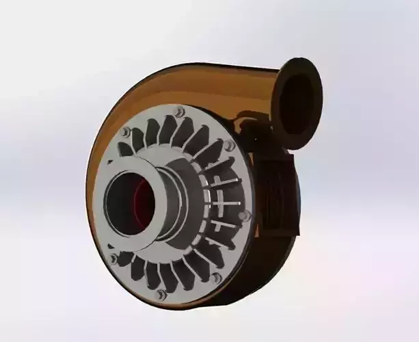 Car turbo 3D model
