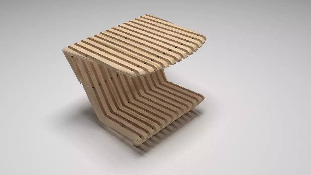 pavilion bank 3D print model