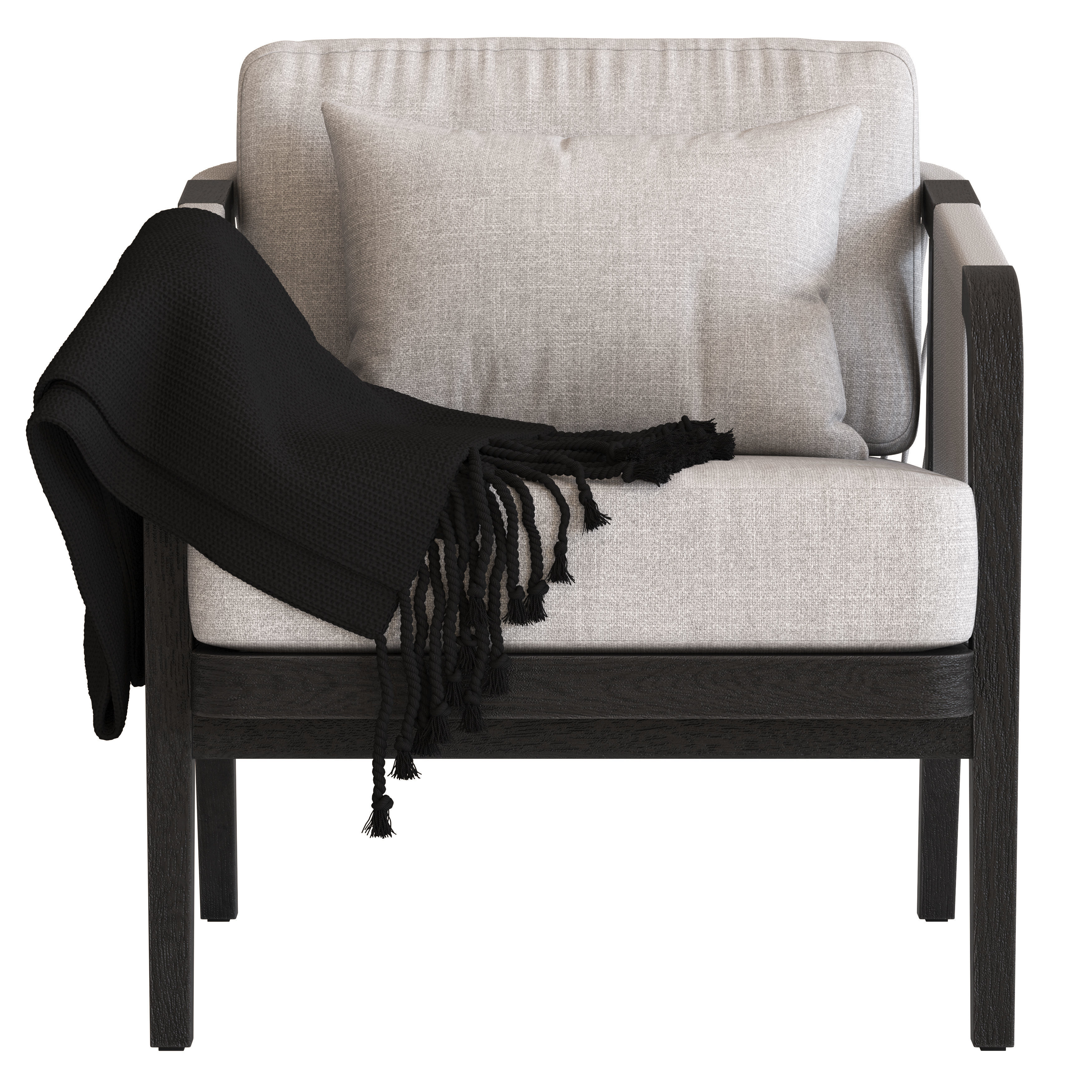 Coco Republic St Joseph Armchair  3D model_4