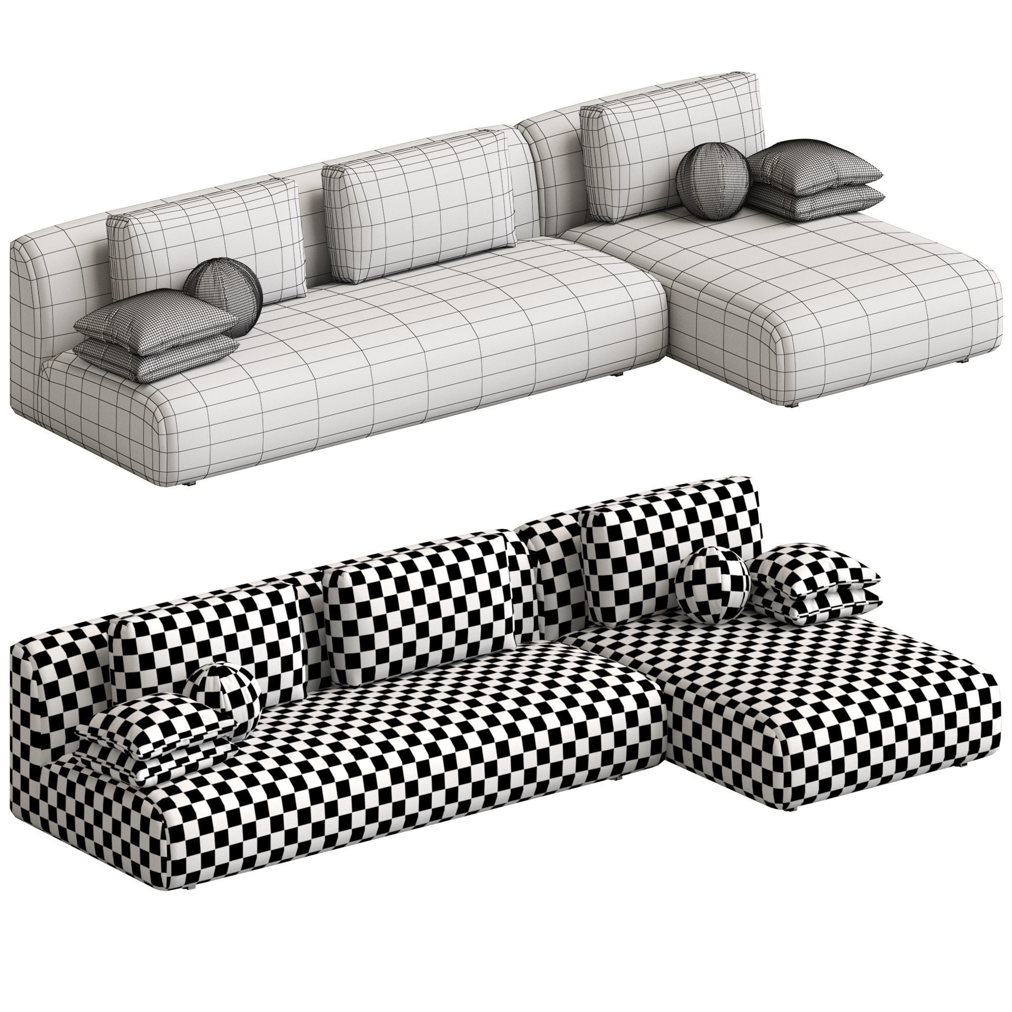 Coco Republic Tamsin Modular Sofa 3D model_5
