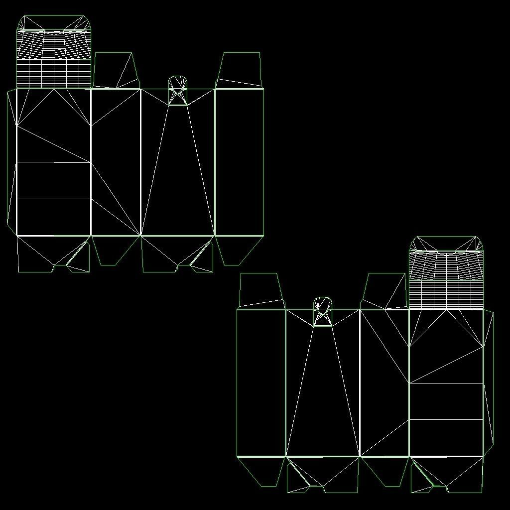 Packaging box 90x60x150mm DIE-CUT INCLUDE IN FILES Texture_10