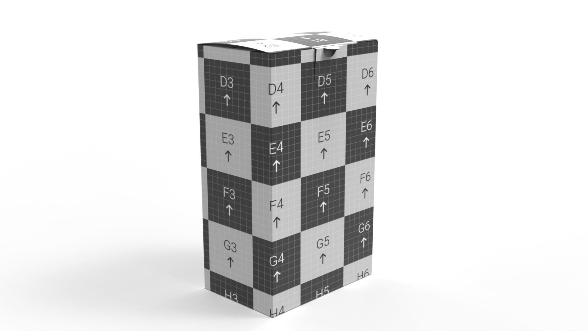 Packaging box 90x60x150mm DIE-CUT INCLUDE IN FILES Texture_8