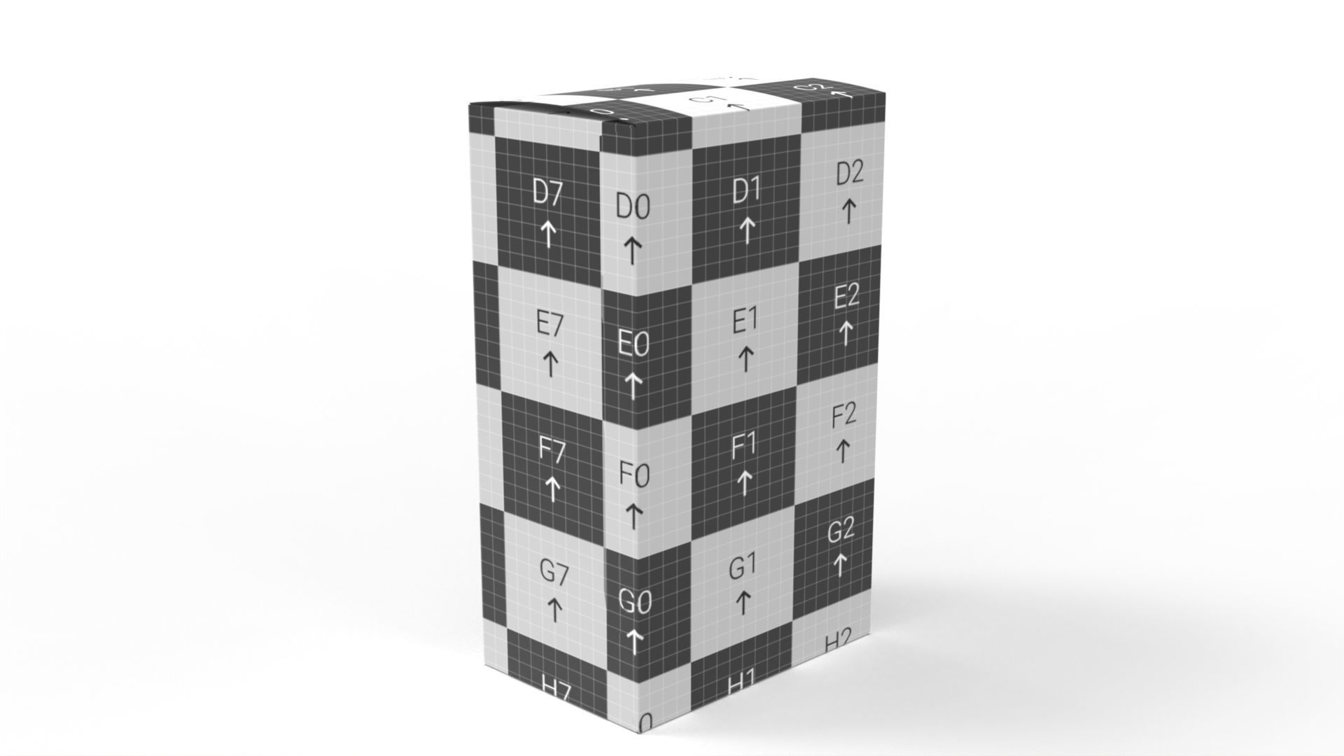 Packaging box 90x60x150mm DIE-CUT INCLUDE IN FILES Texture_9