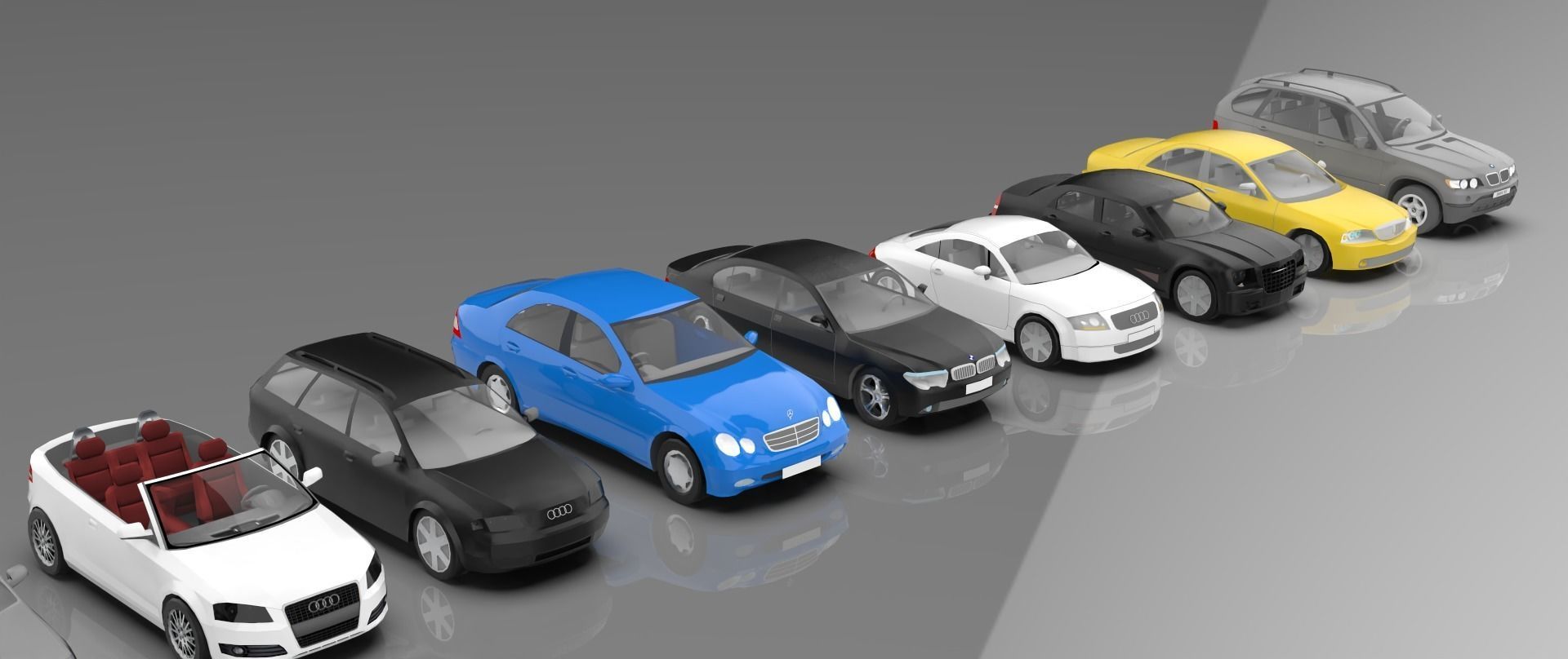 Low-Poly cars Low-poly 3D model_5